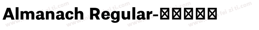 Almanach Regular字体转换